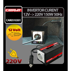Invertor curent de la 12V la 220V 150W 50Hz Carpoint