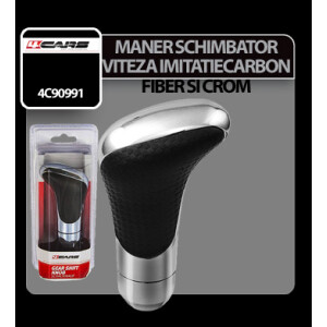 Maner schimbator viteza imitatie fibre carbon si crom 4Cars