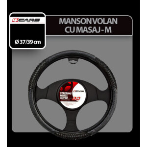 Manson volan cu masaj 4Cars - M - Ø 37-39cm