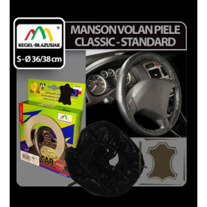 Manson volan piele Classic - Kegel - S - Ø 36-38cm - Negru