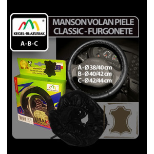 Manson volan piele furgoneta Classic - Kegel - C - Ø 42-44cm - Negru