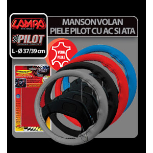 Manson volan piele Pilot - Lampa - L - Ø 37-39cm - Negru