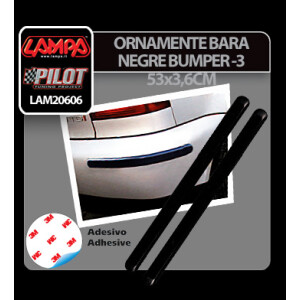 Ornamente bara protectie negre Bumper 3 - 2buc