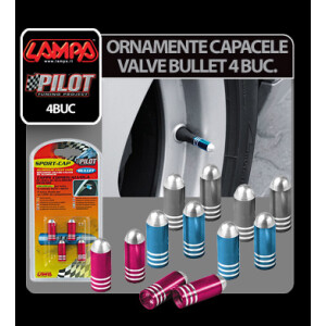 Ornamente capacele valve Bullet 4buc - Titan