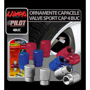 Ornamente capacele valve Sport Cap 4buc - Rosu