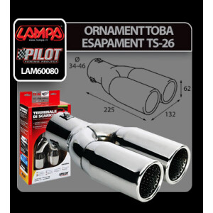 Ornament toba esapament dublu sport TS-26