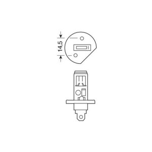Bec halogen 12V - H1 - 55W - P14,5s 1buc Lucas