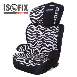 Scaun auto copil 2 in 1 Premium 742 Isofix ECE R44/04, 15-36 kg - Negru/Alb