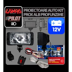 Proiectoare auto kit Prox alb 12V 2buc - Profunzime