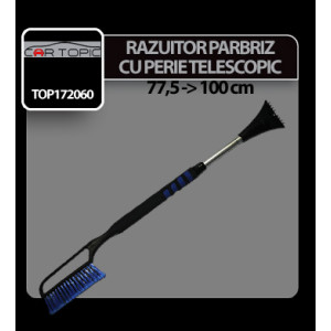 Razuitor parbriz cu perie telescopic Cartopic - Negru/Albastru