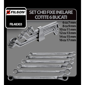 Set chei fixe inelare cotite 6buc Filson