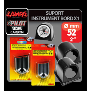 Suport instrument bord X1 (52mm) - Negru