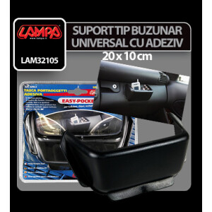 Suport tip buzunar universal cu adeziv - 20x10cm