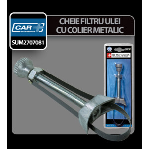 Cheie filtru ulei cu colier metalic Car Plus