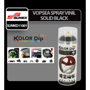 Vopsea spray cauciucata Kolor Dip 400ml - Solid Black