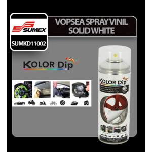 Vopsea spray cauciucata Kolor Dip 400ml - Solid White