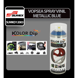 Vopsea spray cauciucata Kolor Dip 400ml - Metallic blue