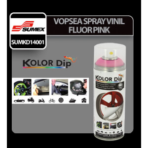 Vopsea spray cauciucata Kolor Dip 400ml - Fluor pink
