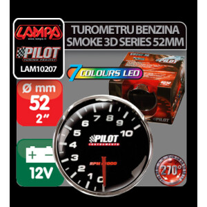 Turometru benzina 7 colours Smoke 3D series 52mm