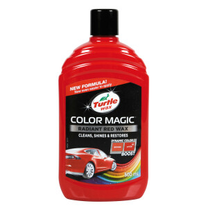 Pasta pentru lustruit caroserii Turtle wax Color Magic 500ml - Rosu