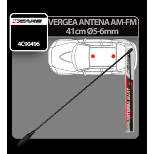 Vergea antena (AM/FM) 4Cars - 41cm - Ø 5-6mm