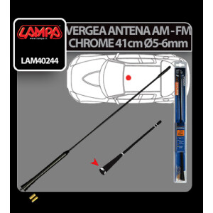 Vergea antena Chrome-Ring (AM/FM) Lampa - 41cm - Ø 5-6mm