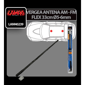 Vergea antena Flex (AM/FM) Lampa - 33cm - Ø 5-6mm