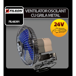 Ventilator oscilant cu grila metal Filson 24V
