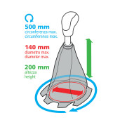 Burduf schimbator viteza Premium - Negru/Rosu