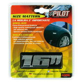 Autocolant 3D crom dimensiune janta - 16”