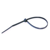 Coliere plastic 100buc 0,36x30cm - Negru