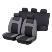 Huse scaun Car Comfort 12buc - Negru/Gri