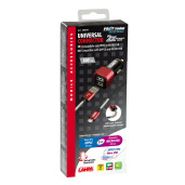 Incarcator rapid 2 in 1 Apple 8 pini / Micro USB 2500mA 12/24V