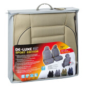 Huse scaun fata De-Luxe Sport Edition jacquard high-quality 2buc - Bej