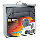 Huse scaun De-Luxe Sport Edition jacquard high-quality 9buc - Gri