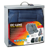 Huse scaun De-Luxe Sport Edition jacquard high-quality 9buc - Albastru