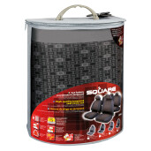 Huse scaun Square set 9buc jacquard high-quality - Antracit