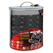 Huse scaun Square set 9buc jacquard high-quality - Albastru