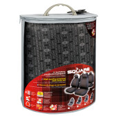 Huse scaun Square set 9buc jacquard high-quality - Negru