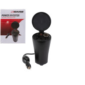 Invertor curent de la 12V la 220V 150W cu 2xUSB 4800mA priza DC 12V si AC 220V