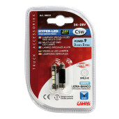 Bec Hyper-Led9 - 3SMD 24/28V sofit 10x36mm soclu SV8,5-8 2buc - Alb