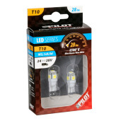 Bec Hyper-Led15 - 5SMD 24V pozitie T10 W2,1x9,5d 2buc - Alb