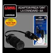 Adaptor priza bricheta DIN la Standard- 12/24V 8A