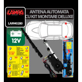 Antena complet automata cu kit montare De-Luxe Lampa 12V