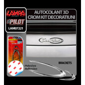 Autocolant 3D crom kit decoratiuni Brackets