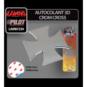Autocolant 3D crom Cross