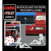 Autocolant 3D crom Trucker's Ladies