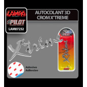 Autocolant 3D crom Xtreme