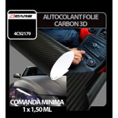 Autocolant folie fibra de carbon 3D 4Cars - Carbon/Negru