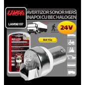 Avertizor sonor mers inapoi cu bec halogen 24V